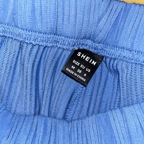 Blue pants ribbed design - Picture 6 of 9